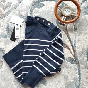 🆕️ NWT Banana Republic striped navy sweater, XS